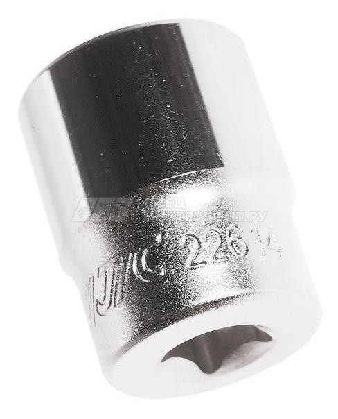 Головка торцевая 12-гранная 1/4" х 14мм, длина 25мм