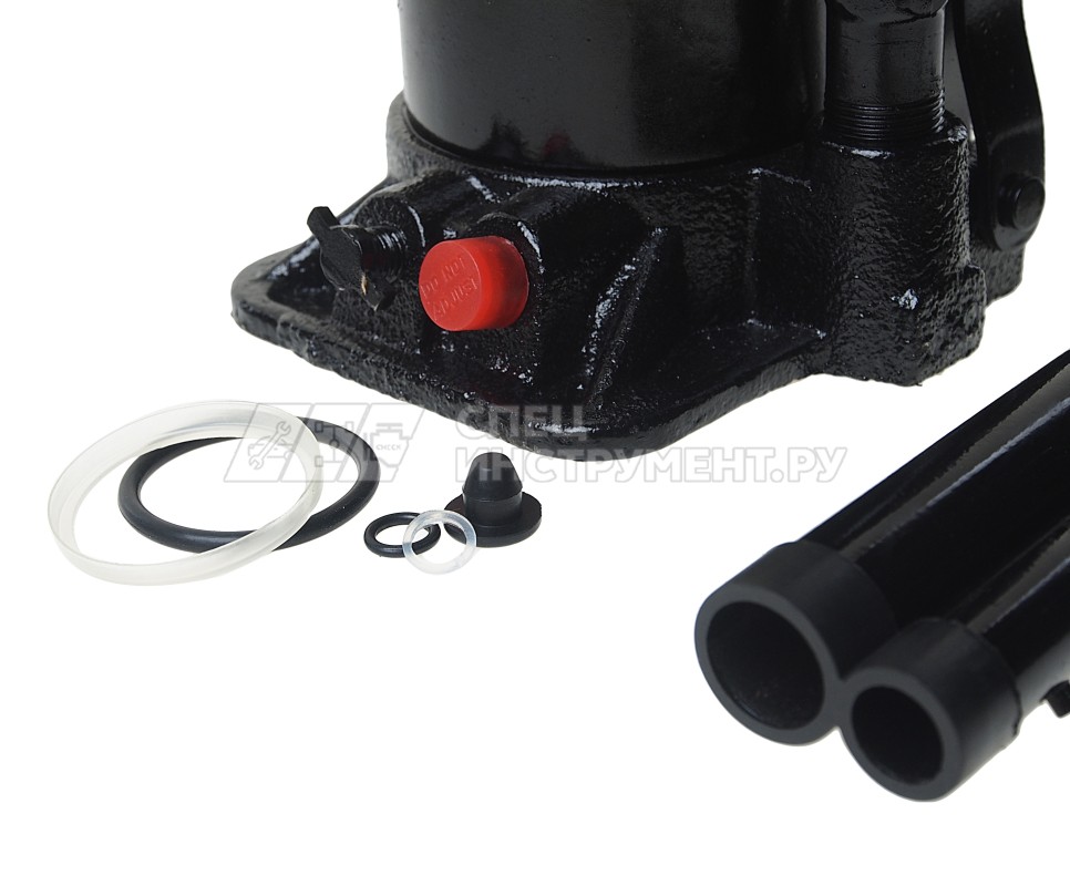 Домкрат гидравлический ER-80101 бутылочный с клапаном 10т, ремкомплект (выс. подъема 230-435мм) ЭВРИКА