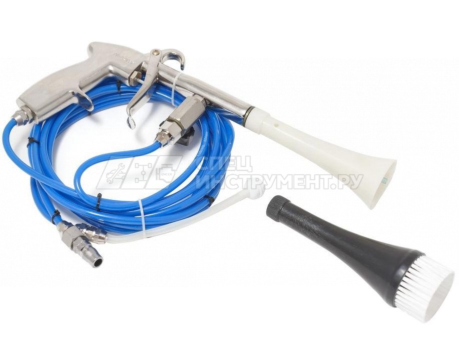 Пистолет пневматический "Tornado" для химчистки салона а/м с комплектом шлангов и сменной щеткой-насадкой