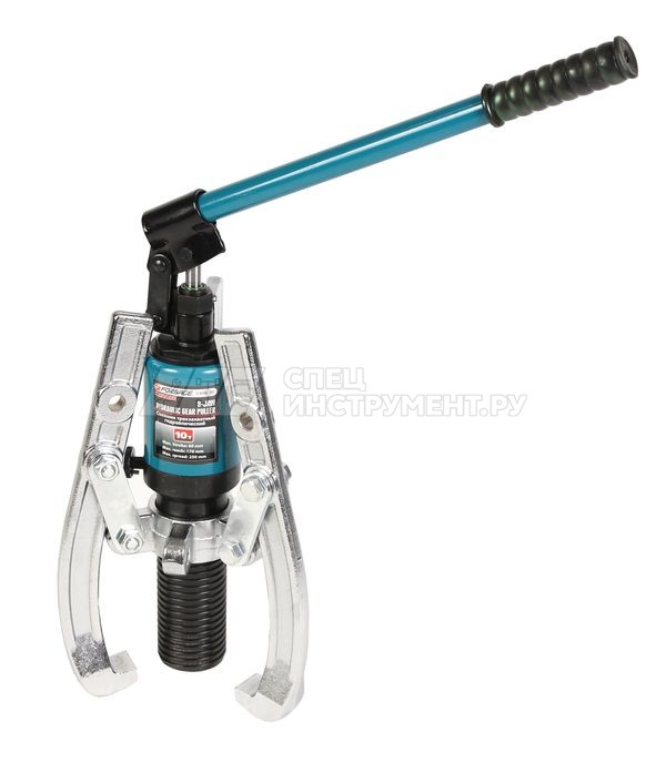 Съемник двух-трехлапый переставной гидравлический 10т(O захвата:50-250мм,мах. глубина захвата-170мм, ход штока-60мм)в кейсе