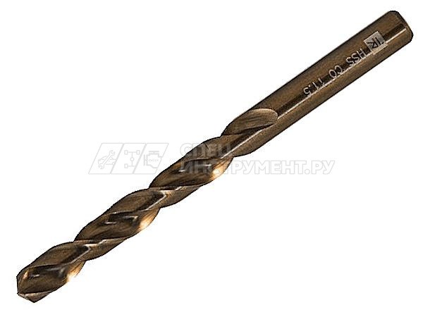 Сверло спиральное по металлу HSS Co в ПВХ упаковке, d10.2 мм