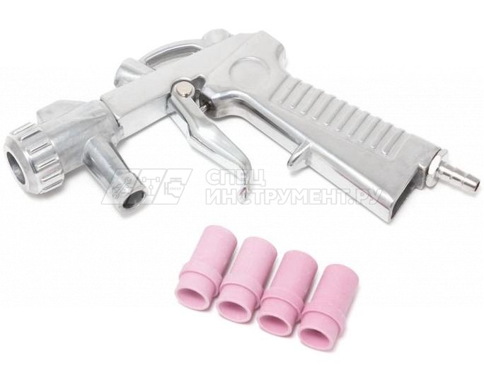 Пистолет для пескоструйного аппарата SBCG с комплектом сопел 4шт (4,5,6,7мм)