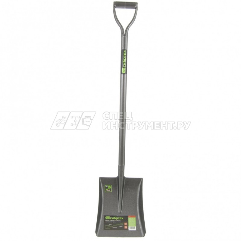 Лопата совковая, 245х295х1150 мм, цельнометаллическая// Сибртех