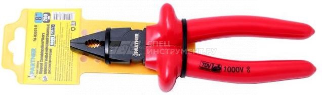 Плоскогубцы комбинированные диэлектрические "Profi" CR-V (1000V) 7"-180мм, на пластиковом держателе
