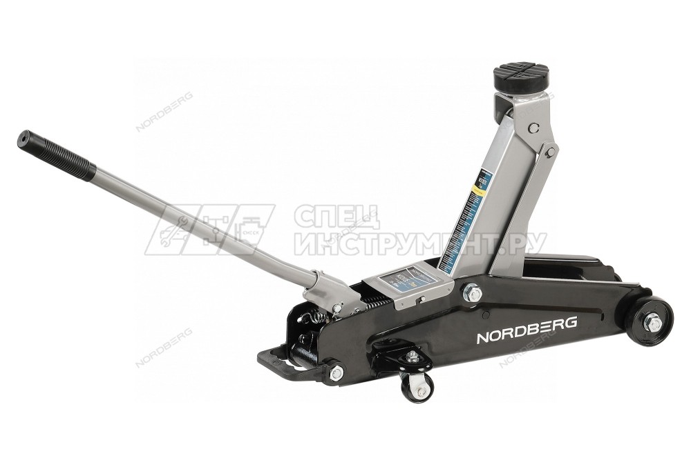 NORDBERG ДОМКРАТ N3202EC подкатной для автолюбителя 2т в кейсе, Н=135-385мм (в кейсе)