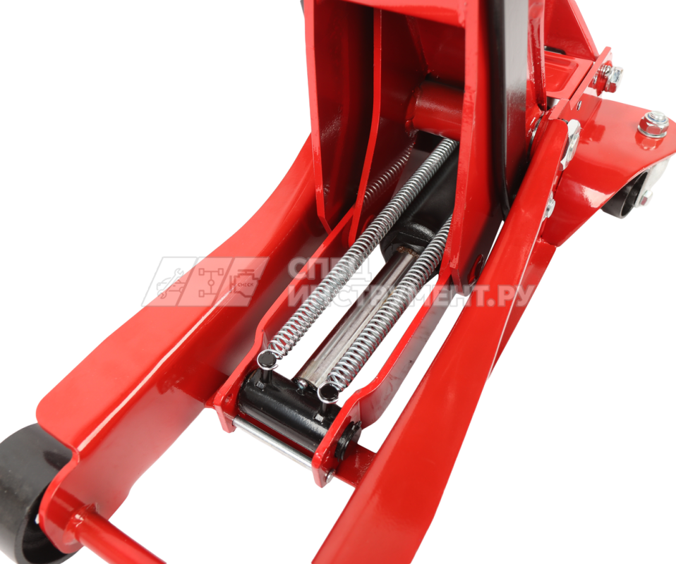 Домкрат подкатной гидравлический двухпоршневой 4т (h min-112мм, h max-505мм) GTE /1