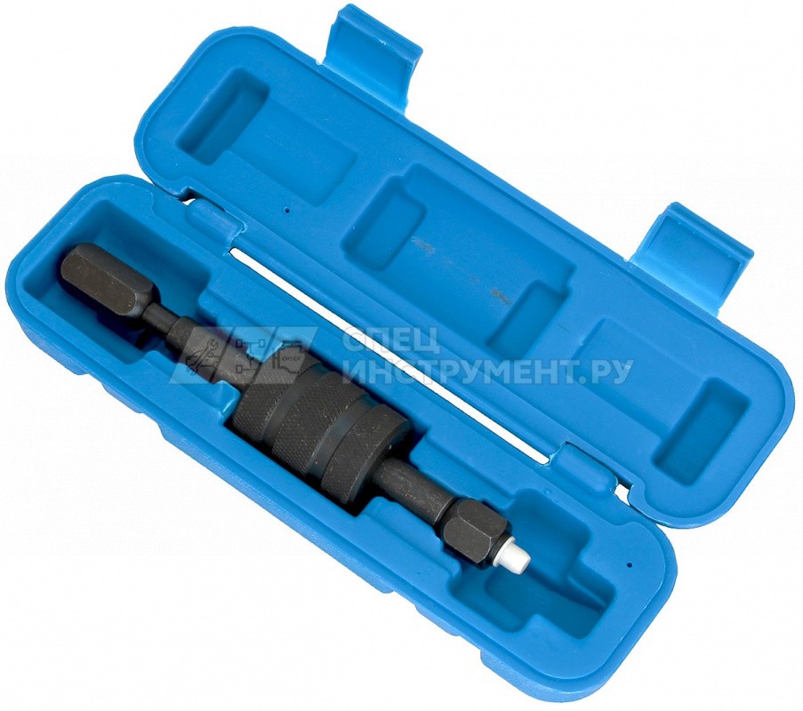 Съемник дизельных форсунок (обратный молоток; М8, М12, М14), в кейсе