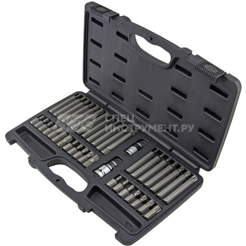 Набор бит TORX, HEX, SPLINE с адаптерами 3/8" & 1/2" (в кейсе) 40пр.