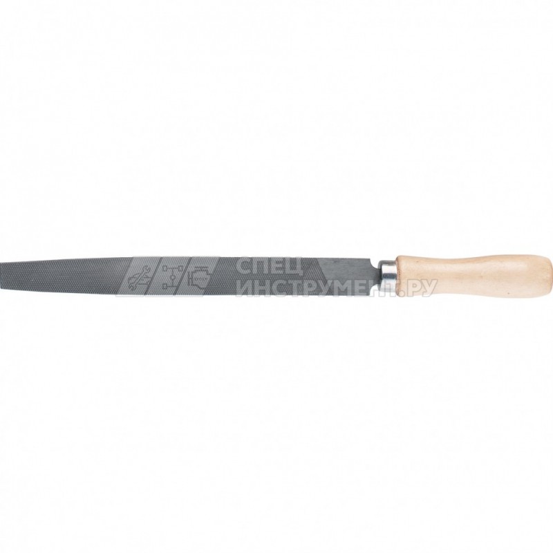 Напильник, 150 мм, плоский, деревянная ручка