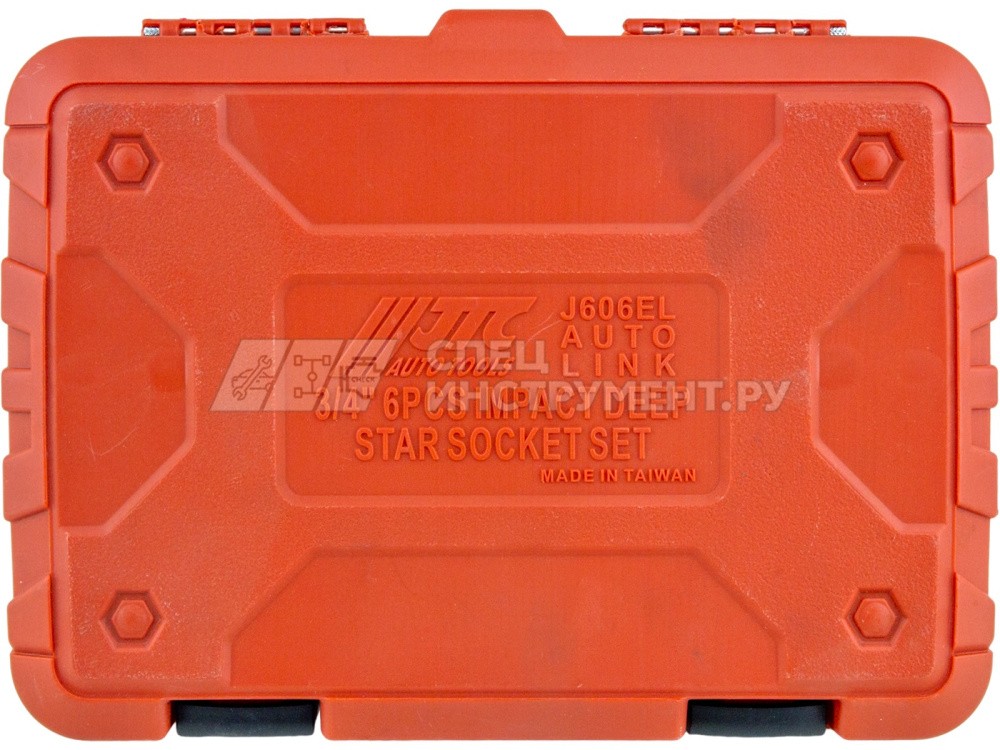 Набор головок торцевых ударных глубоких TORX 3/4" E18-E28, 6пр.