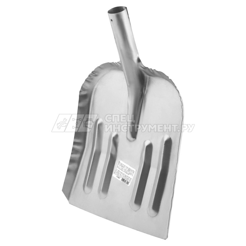 Лопата для уборки снега стальная оцинкованная, 320х340 мм, без черенка// Россия