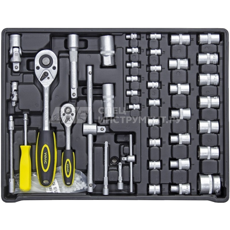 Набор инструментов 300пр  1/2'',1/4''(6гр.)(4-30мм,4 полки),"дорожный кейс"