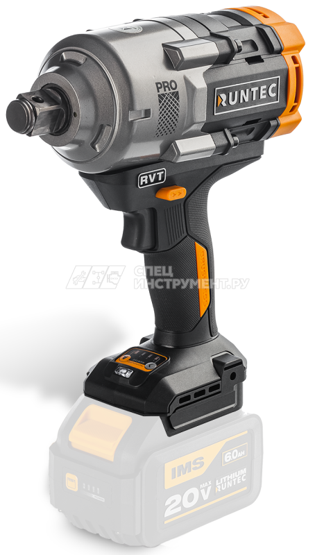 Гайковерт ударный аккумуляторный RUNTEC PRO 3/4", 20В, 1600Нм
