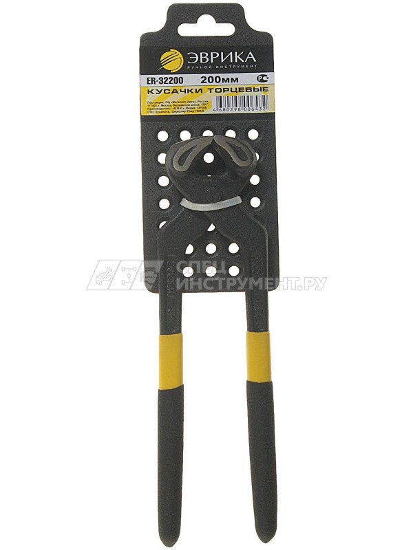 Кусачки торцевые плотницкие усиленные 200мм ЭВРИКА