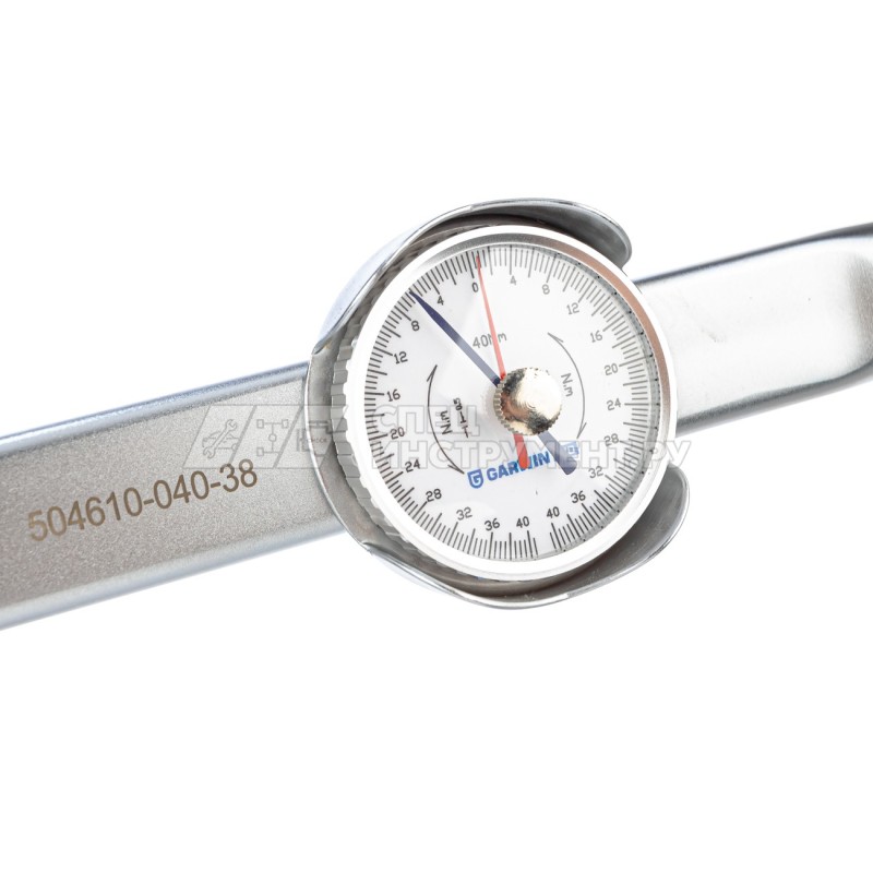 Динамометрический ключ 0-40 Нм, стрелочного типа, двусторонний, с приводным квадратом 3/8"