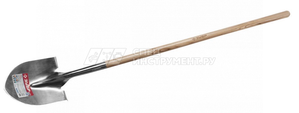 Лопата ЗУБР "ЭКСПЕРТ" штыковая садовая из нержавеющей стали, деревянный черенок из ясеня, 290х210х1460мм