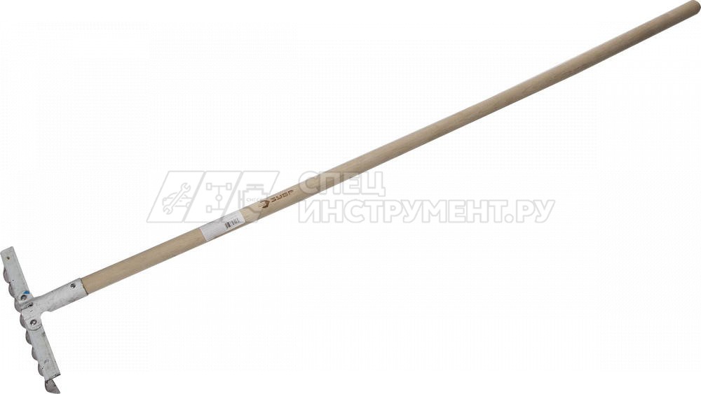 Грабли ЗУБР из нержавеющей стали, 8 витых зубцов, деревянный черенок