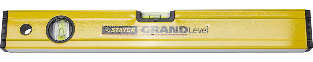 Уровень STAYER "PROFI", "GRAND" 40 см, коробчатый особо усиленный, фрезерован базовая поверхность, 2 противоудар ампулы