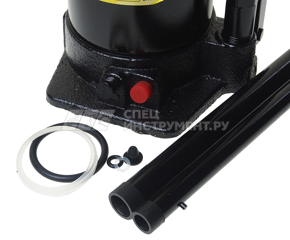 Домкрат гидравлический ER-80302 бутылочный с клапаном 32т, ремкомплект (выс. подъема 285-465мм) ЭВРИКА