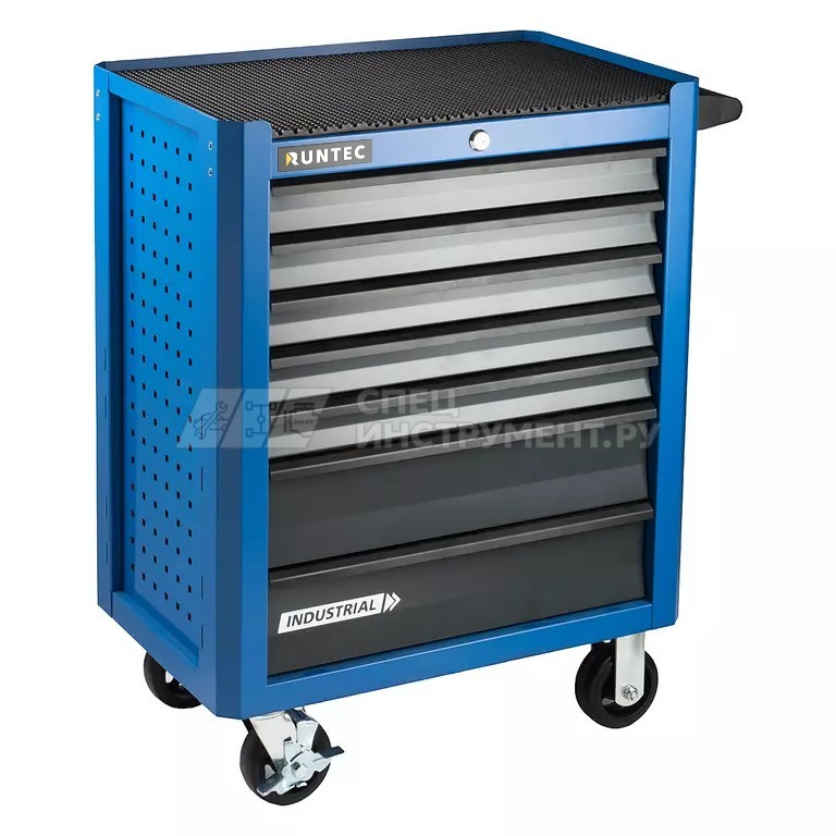 Тележка инструментальная 7 полочная Industrial  синяя
