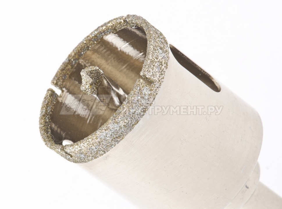 Сверло алмазное по керамограниту, 38 х 67 мм, 3-гранный хвостовик