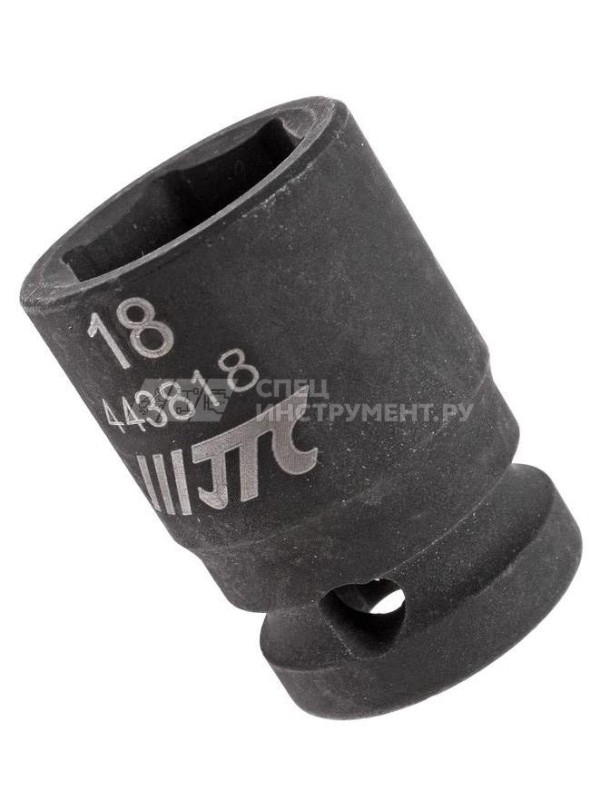 Головка торцевая ударная 6-гранная 1/2" х 18мм, длина 38мм