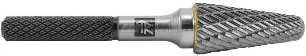 TRRBL06160661-2  Борфреза твердосплавная коническая с радиусным торцом, тип L, 6 мм, двойная насечка, в боксе