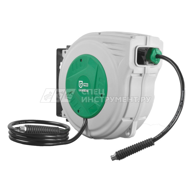 Катушка пневмошланга ПВХ 6 мм х 15 м 1/4"