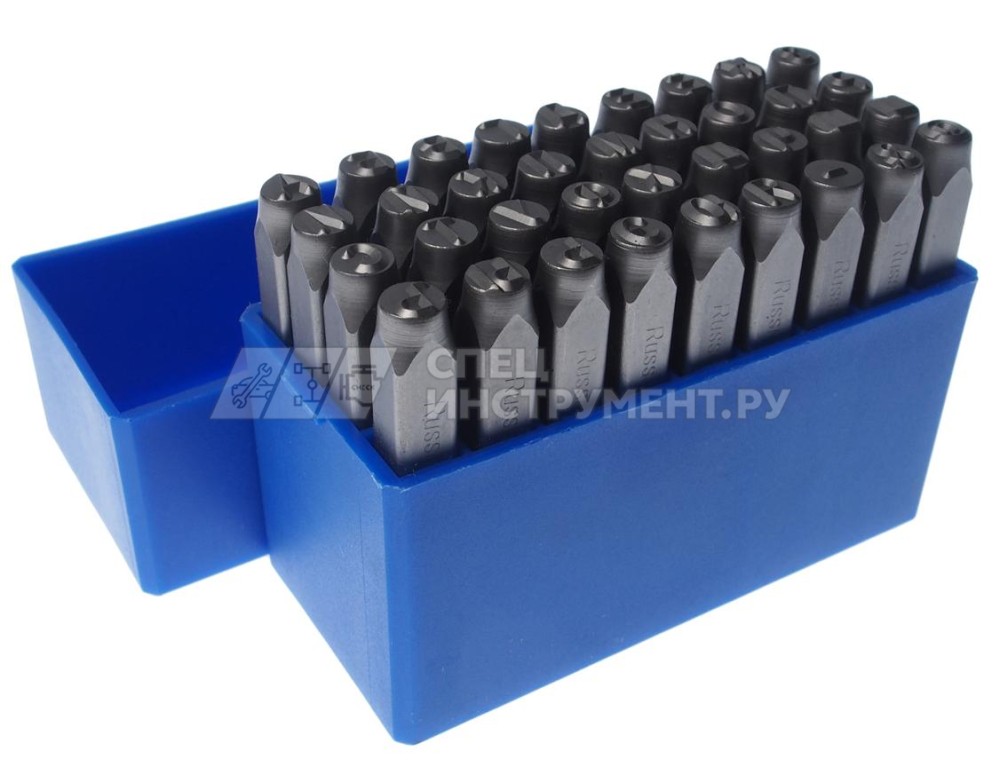 Клейма буквенные кириллица 5мм.