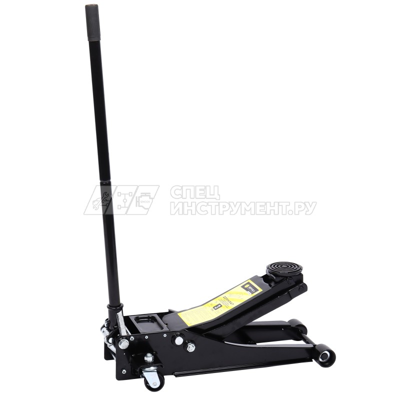 Домкрат гидравлический ER-81060 подкатной 3т низкопрофильный двухпоршневой с быстрым подъемом+резиновой накладкой(выс.подъема 72-505мм) ЭВРИКА