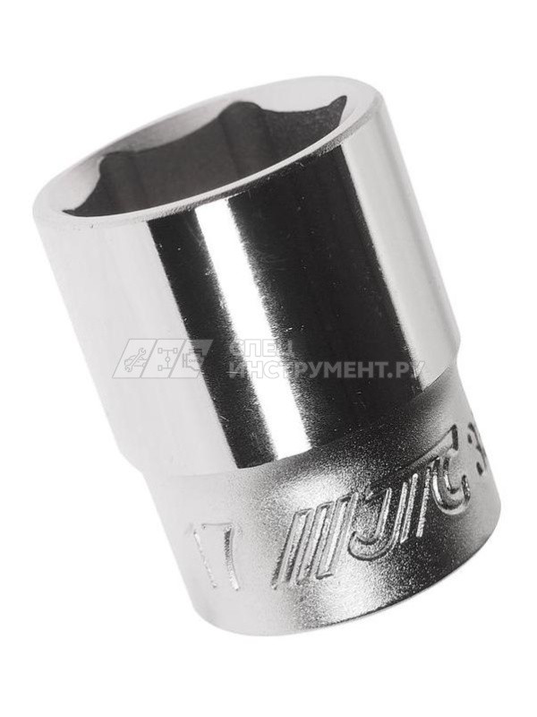 Головка 6-гранная 3/8" 17мм, длина 30мм