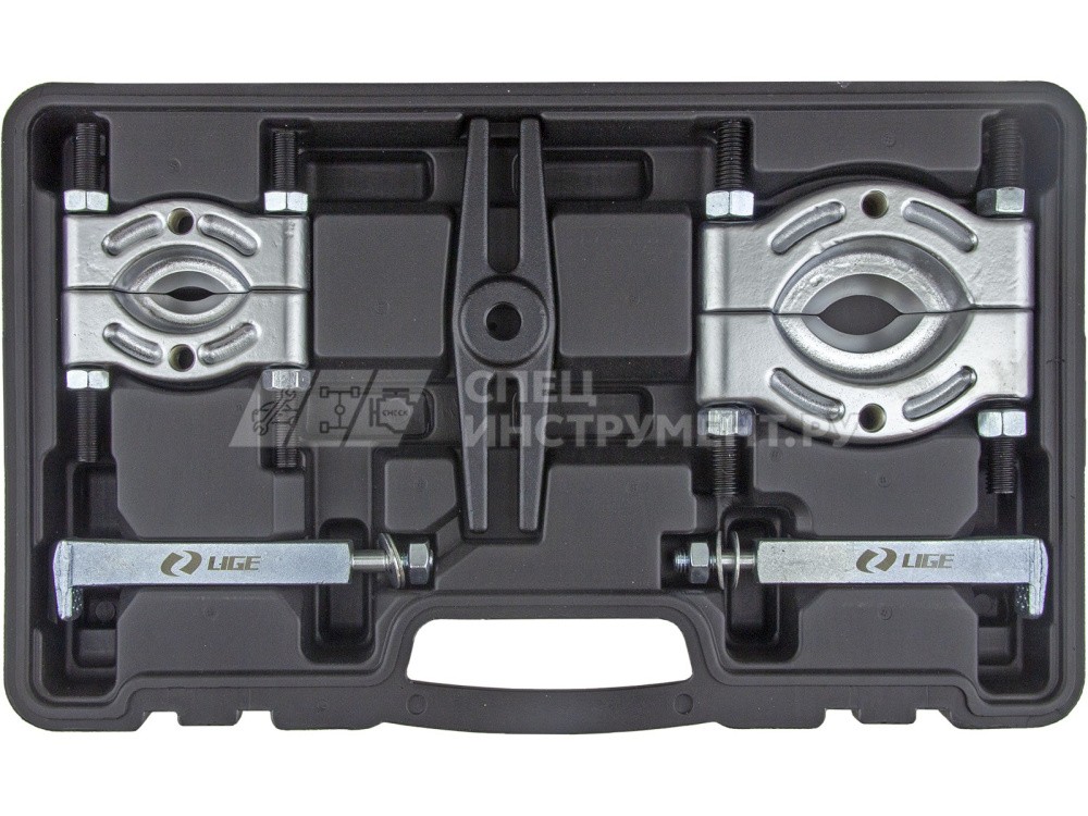 Набор съемников подшипников сепараторный 14пр. (Ø 25-50 мм; 45-75 мм; Ø захвата: 30-105 мм; L-220 мм) в кейсе LG-94227 LIGE