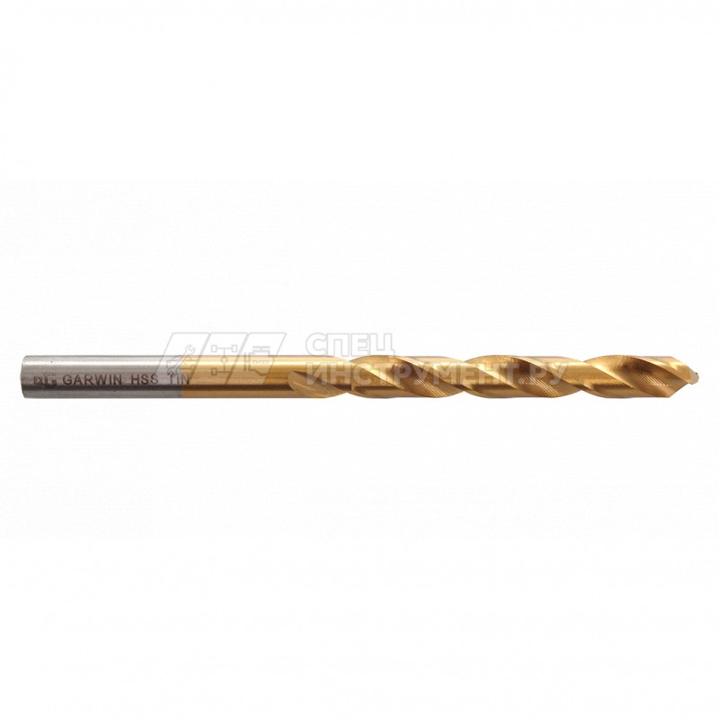 Сверло спиральное по металлу 10,5 мм, DIN 338, HSS-G, 5xD, 118°, HA, TiN, тип N