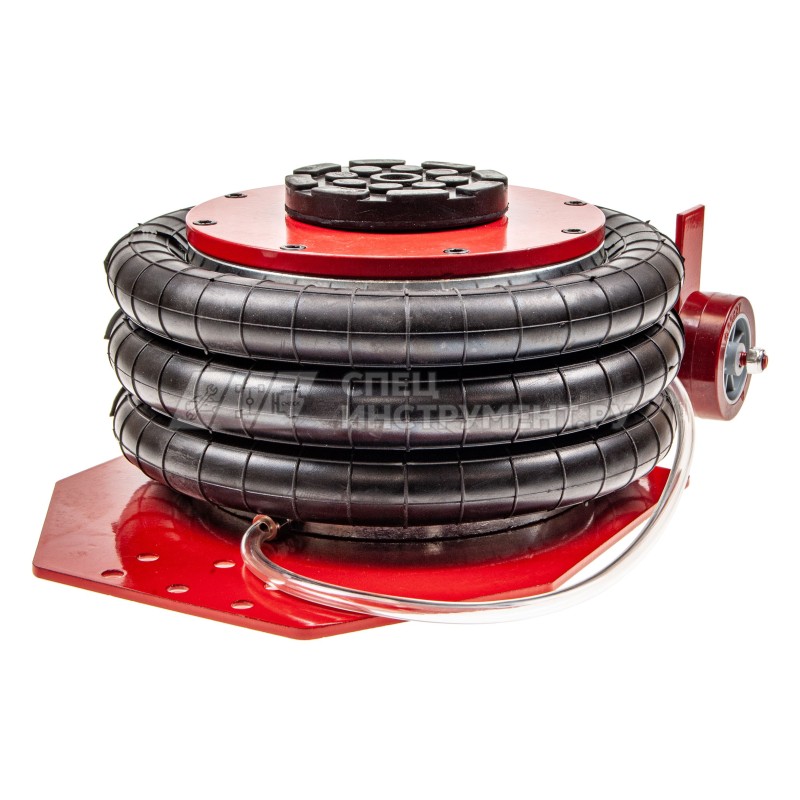 Домкрат пневматический ER-82035 подкатной 3,5т(6-12bar, выс. подъема 135-400мм, 3 подушки, Ø270мм, Ø упора 100мм) ЭВРИКА