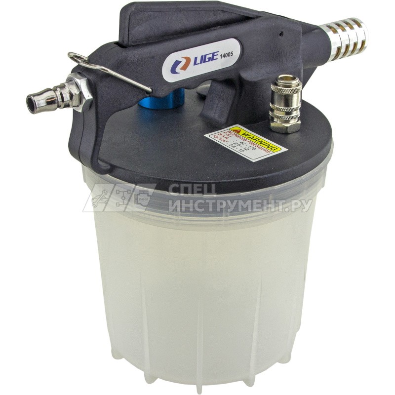 Пневматический насос для замены тормозной жидкости 2л., 1000 куб.с., 1/4" 40-170psi LG-14005 LIGE