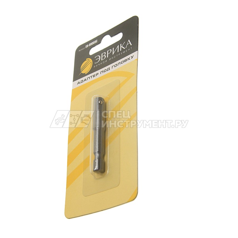 Адаптер под головку ER-99003C 1/4'' 6-гранный 50мм для шуруповерта в блистере ЭВРИКА