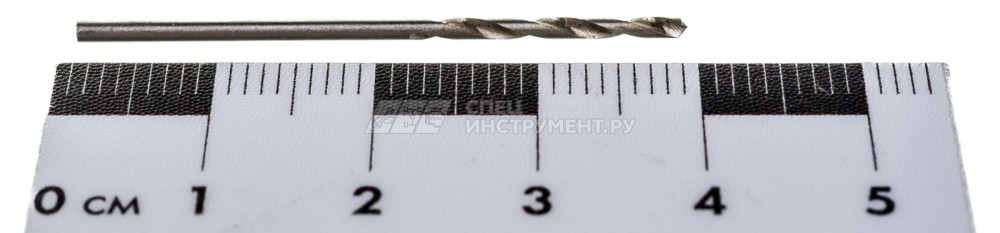 Сверло по металлу, 1,5 мм, полированное, HSS, 1 шт, цилиндрический хвостовик