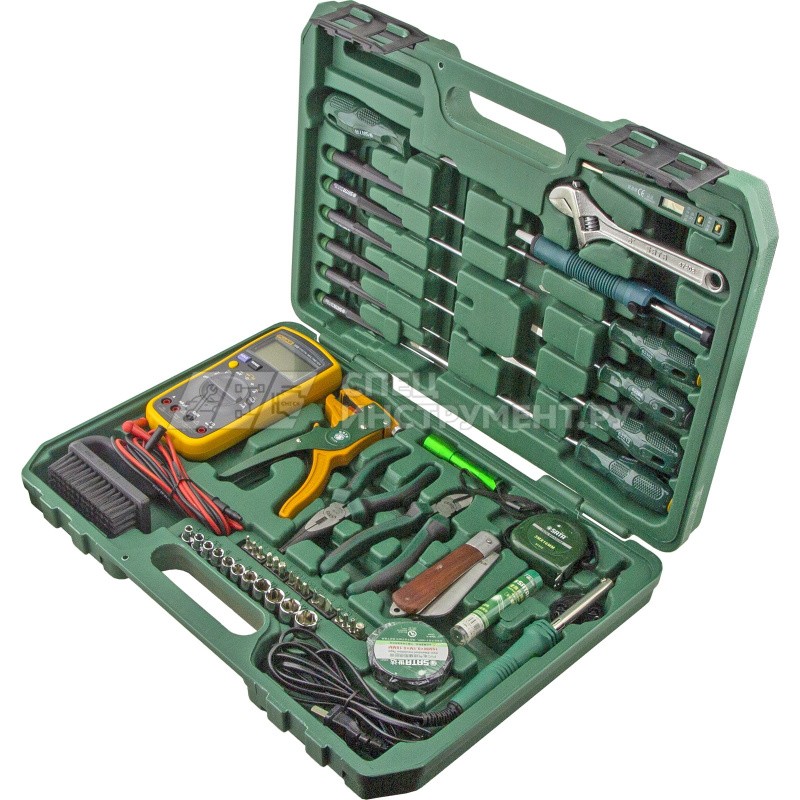 Универсальный набор инструмента для электротехнических работ 53пр.