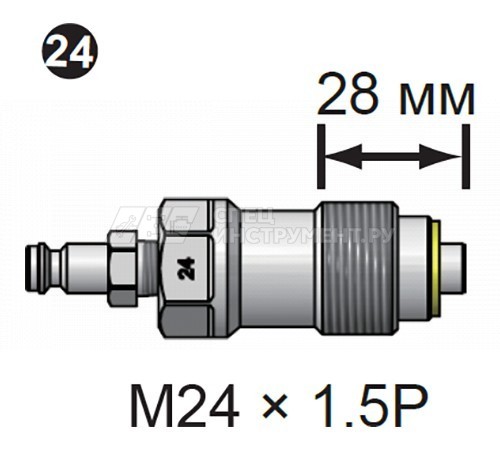 Адаптер форсунки для измерения компрессии дизельного двигателей №24