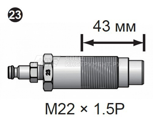 Адаптер форсунки для измерения компрессии дизельного двигателей №23
