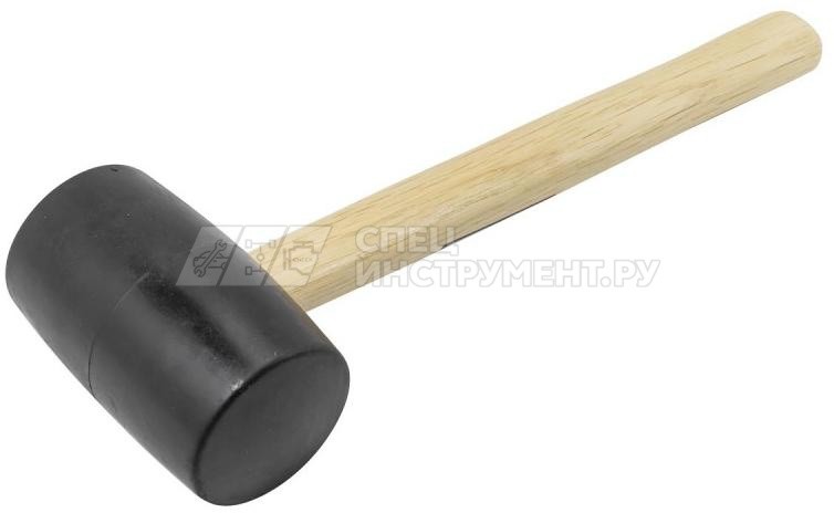 Киянка резиновая с деревянной ручкой (900г, O70мм)
