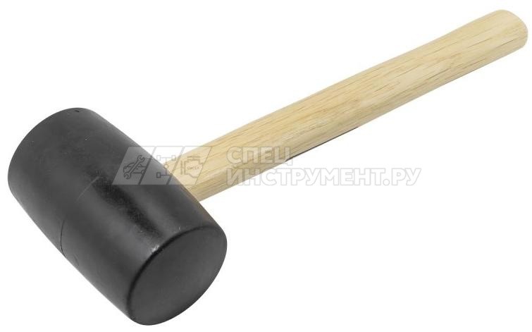Киянка резиновая с деревянной ручкой (230г, O48мм)