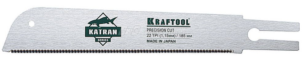 Ножовка по дереву (пила) KRAFTOOL "KATRAN" PRECISION 185 мм x 0,3 мм, 22 TPI (1,15 мм) для сверхточных работ